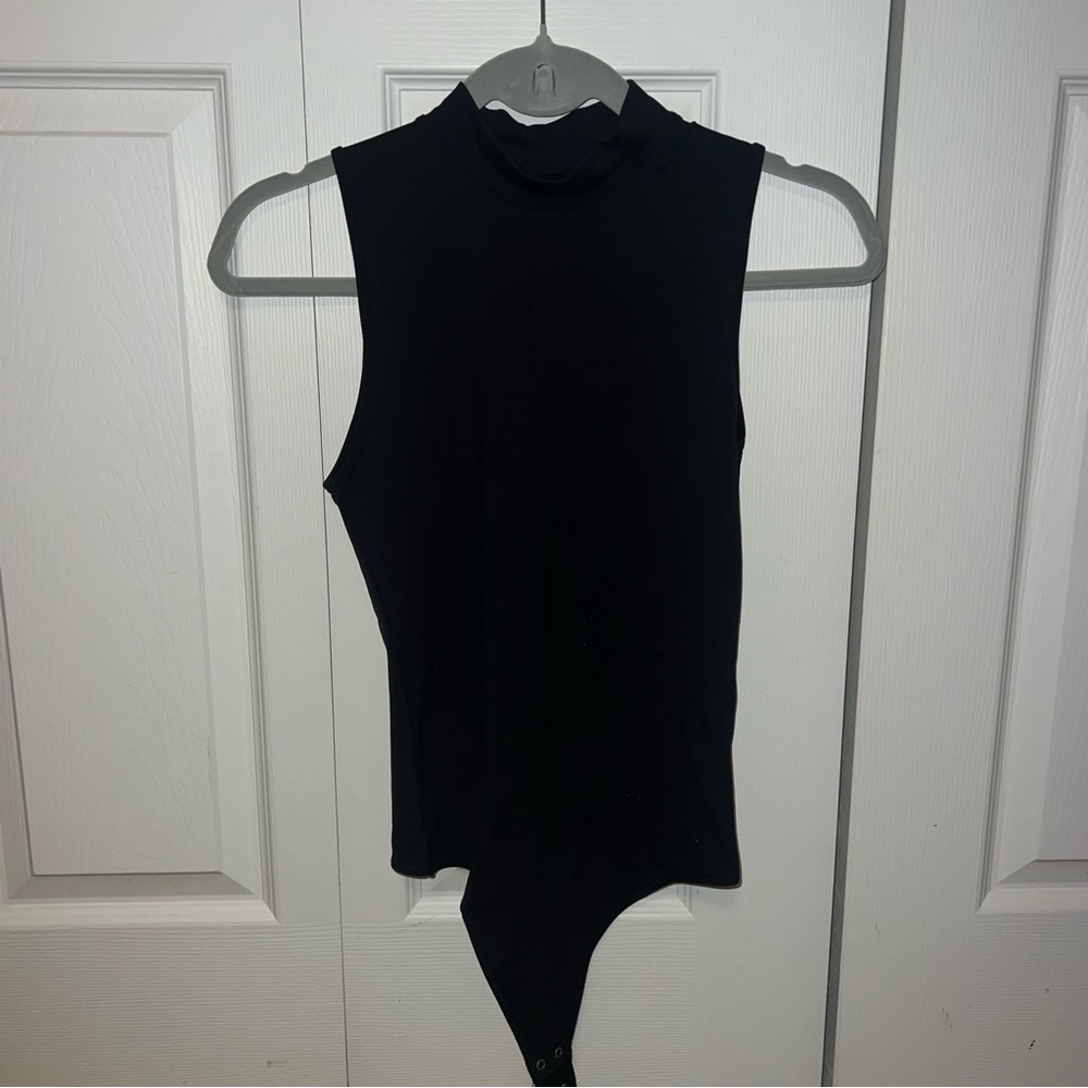 Abercrombie & Fitch Black High-Neck Bodysuit